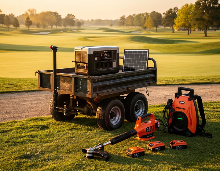 How to Power Golf Course Maintenance Equipment with Portable Solar Generators