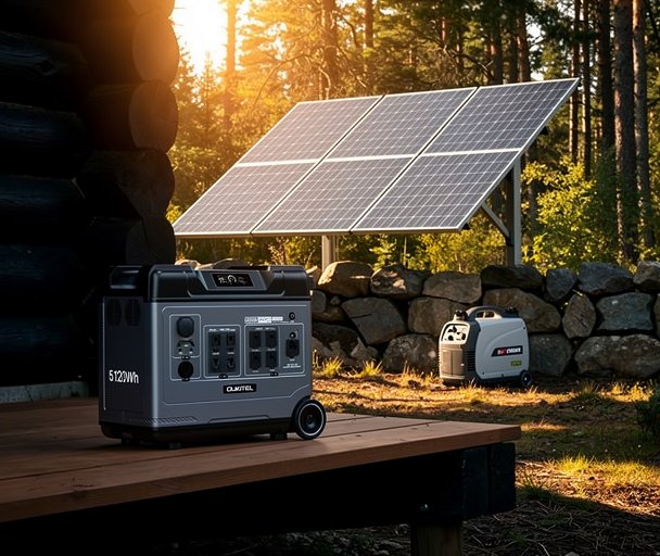 Off-Grid Cabin Power: How to Design a Complete Solar Battery and Generator Hybrid System