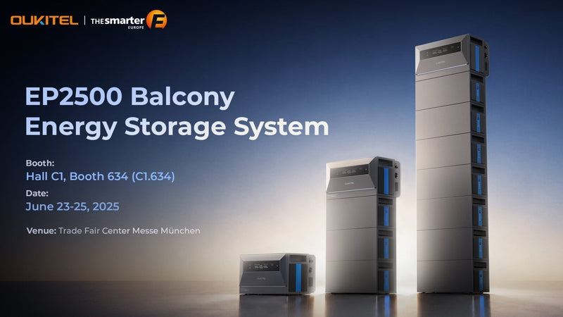 OUKITEL Unveils EP2500 Balcony Energy Storage System at Intersolar Europe 2026