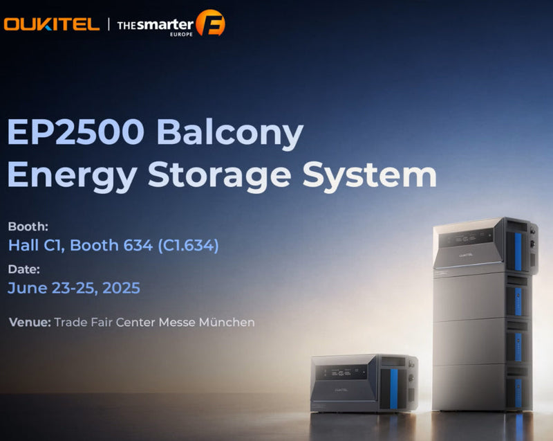 OUKITEL Unveils EP2500 Balcony Energy Storage System at Intersolar Europe 2026