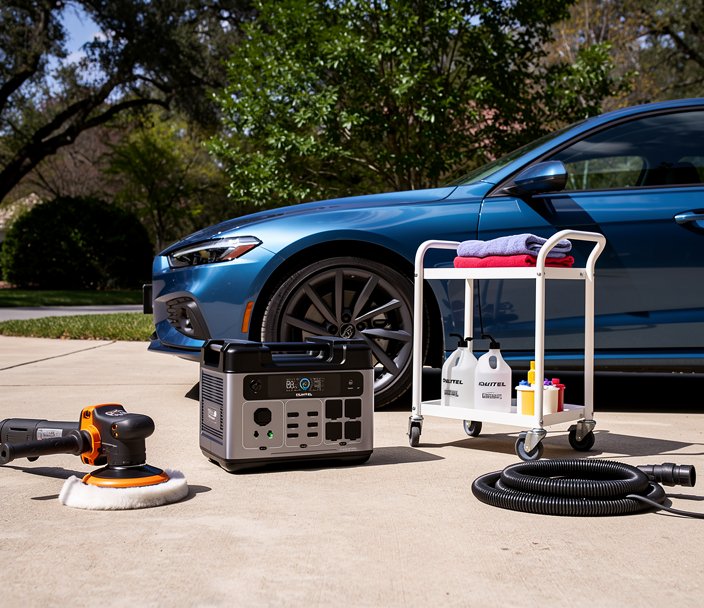 Portable Power Station for Car Detailing: A Practical Guide to Powering Polishers, Vacuums & More