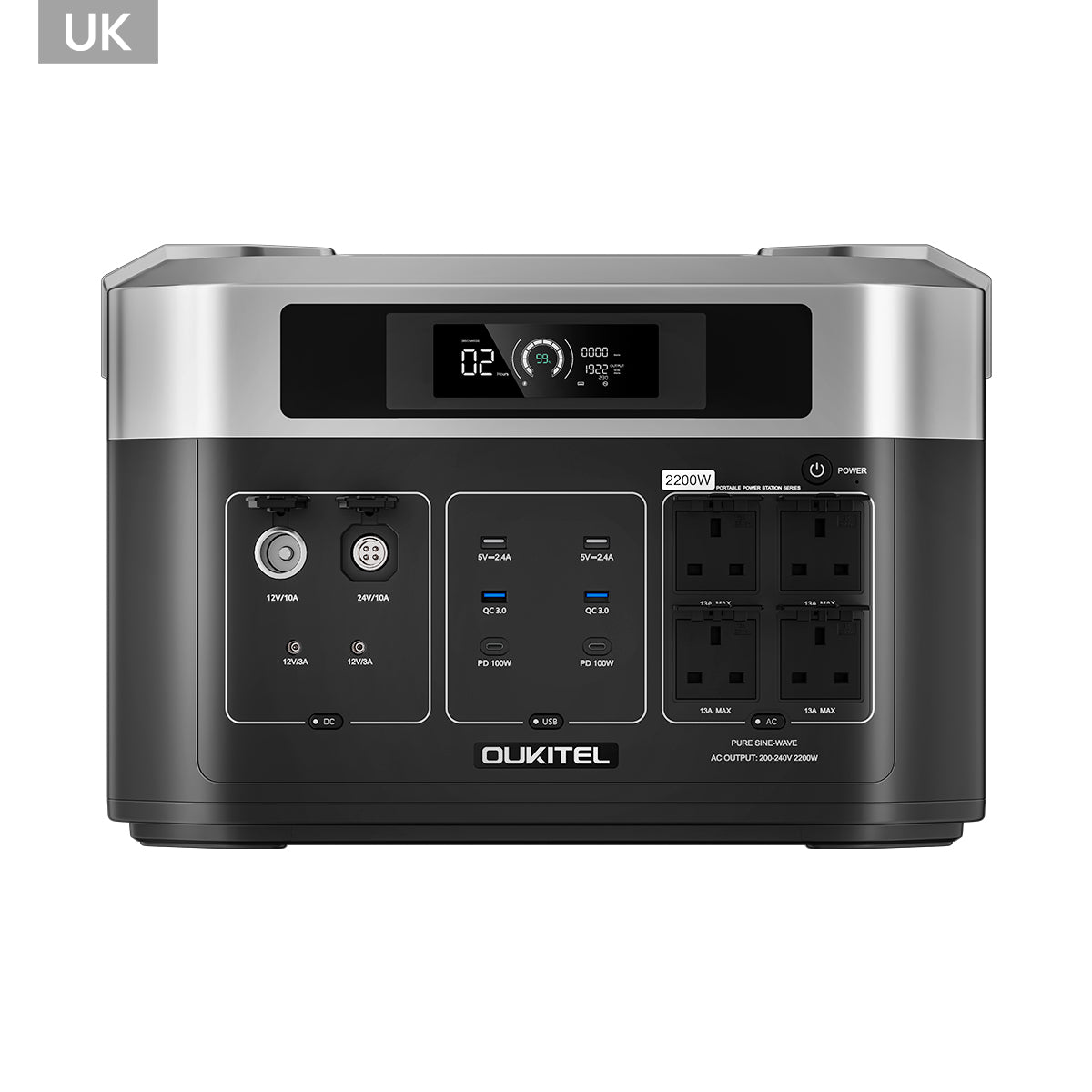 OUKITEL BP2000-UK Portable Power Station 2200W