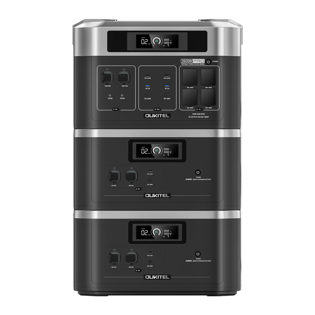 防災グッズ OUKITEL ポータブル電源BP2000Pro 大容量2048WH OUKITEL BP2000 PRO Portable Power Station 3600W