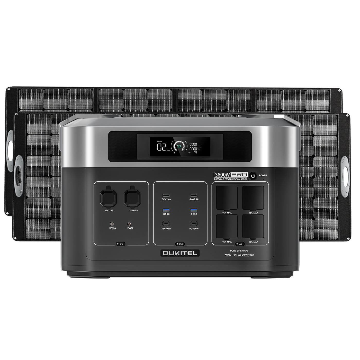 OUKITEL BP2000E PRO Portable Power Station 3600W