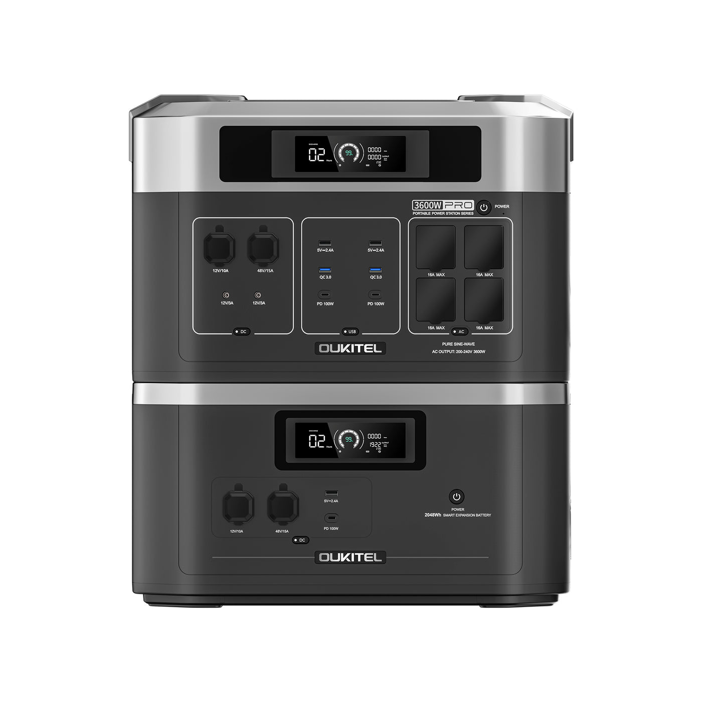 OUKITEL BP2000E PRO Portable Power Station 3600W
