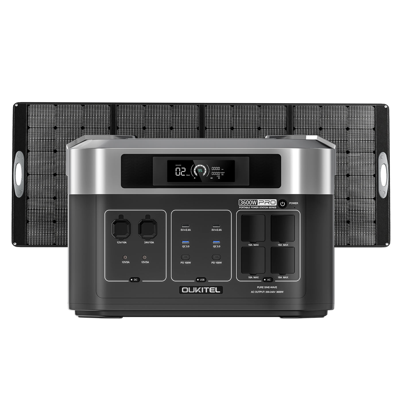 OUKITEL BP2000E PRO Portable Power Station 3600W
