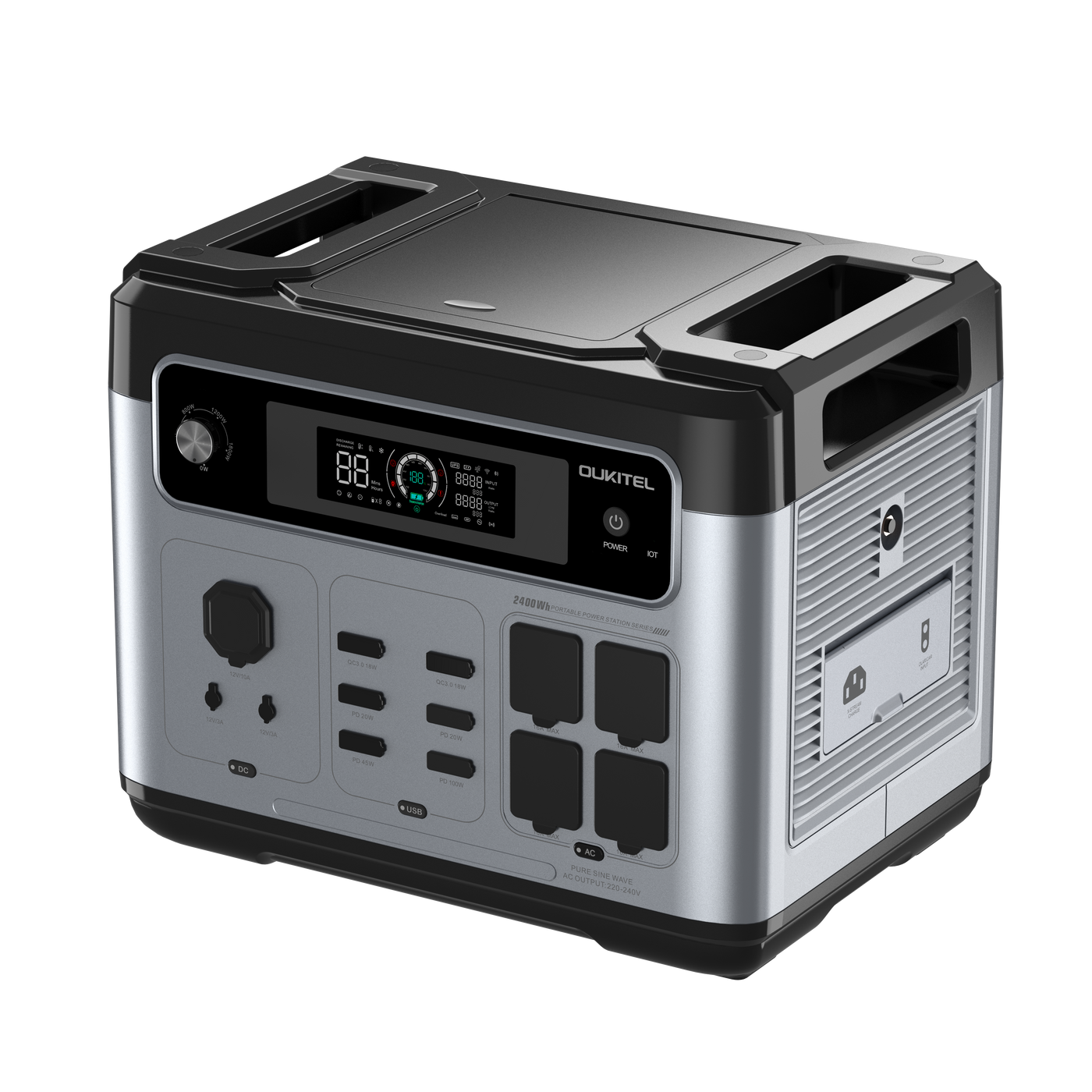 OUKITEL P2400 Portable Power Station 2400W/2048Wh
